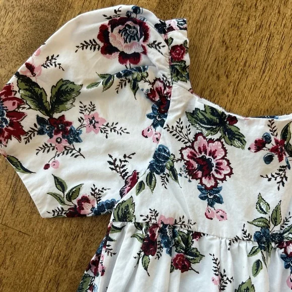 Janie and Jack Floral Puff Sleeve Dress Toddler Girls 12-18 Months - Picture 7 of 10